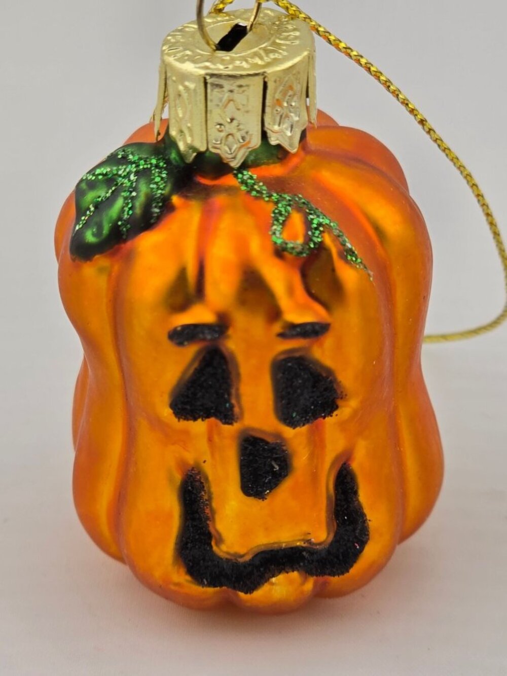 Set 5 Halloween Lao-Mai Glass Ornaments: Skull Pumpkin Ghost Witch & Owl Figures - Picture 4 of 7